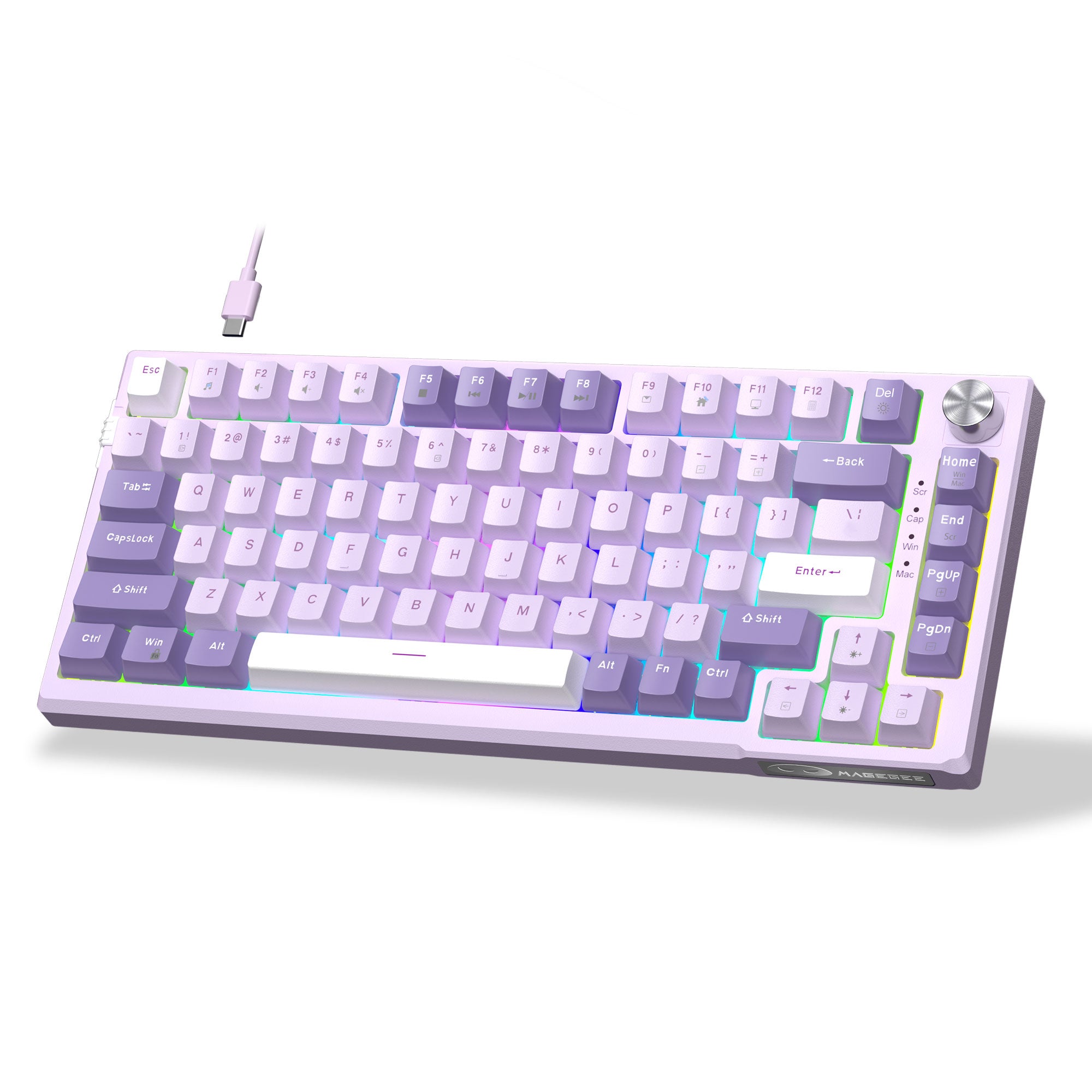 MageGee Gsket Violet A - Silver Violet Switch