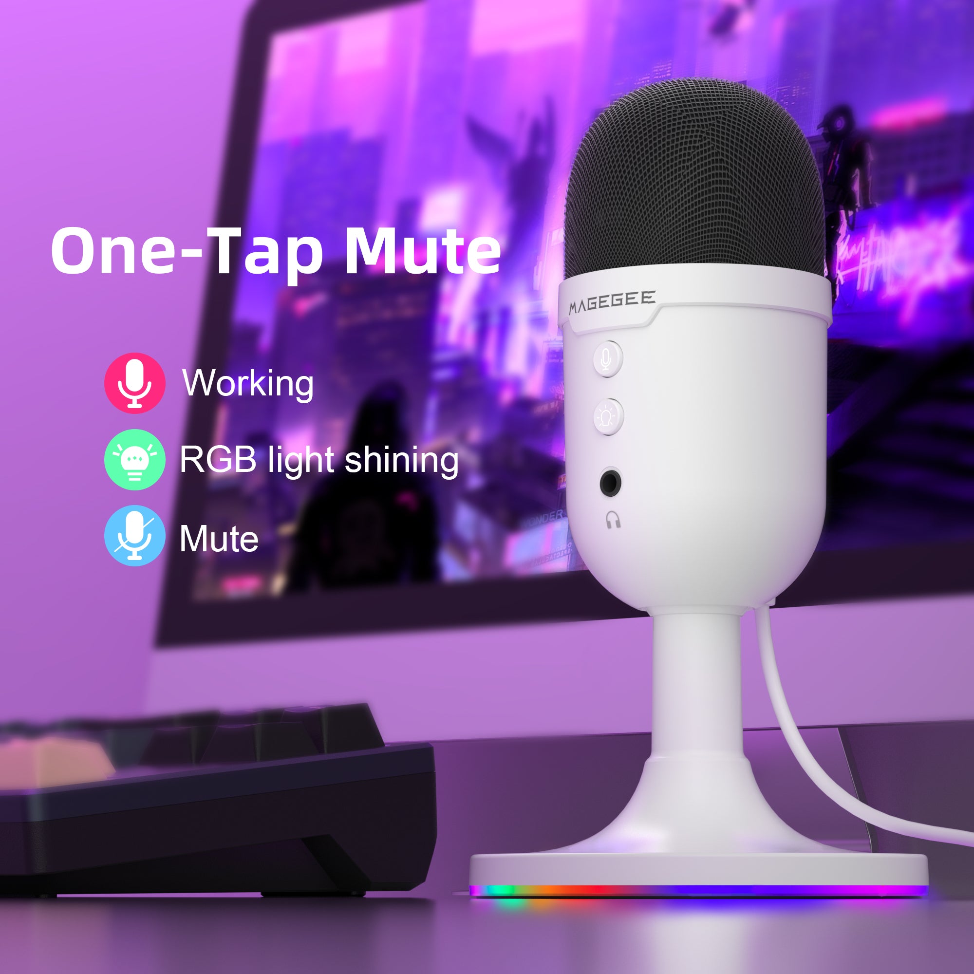 Fantasy Magegee - White Microphone
