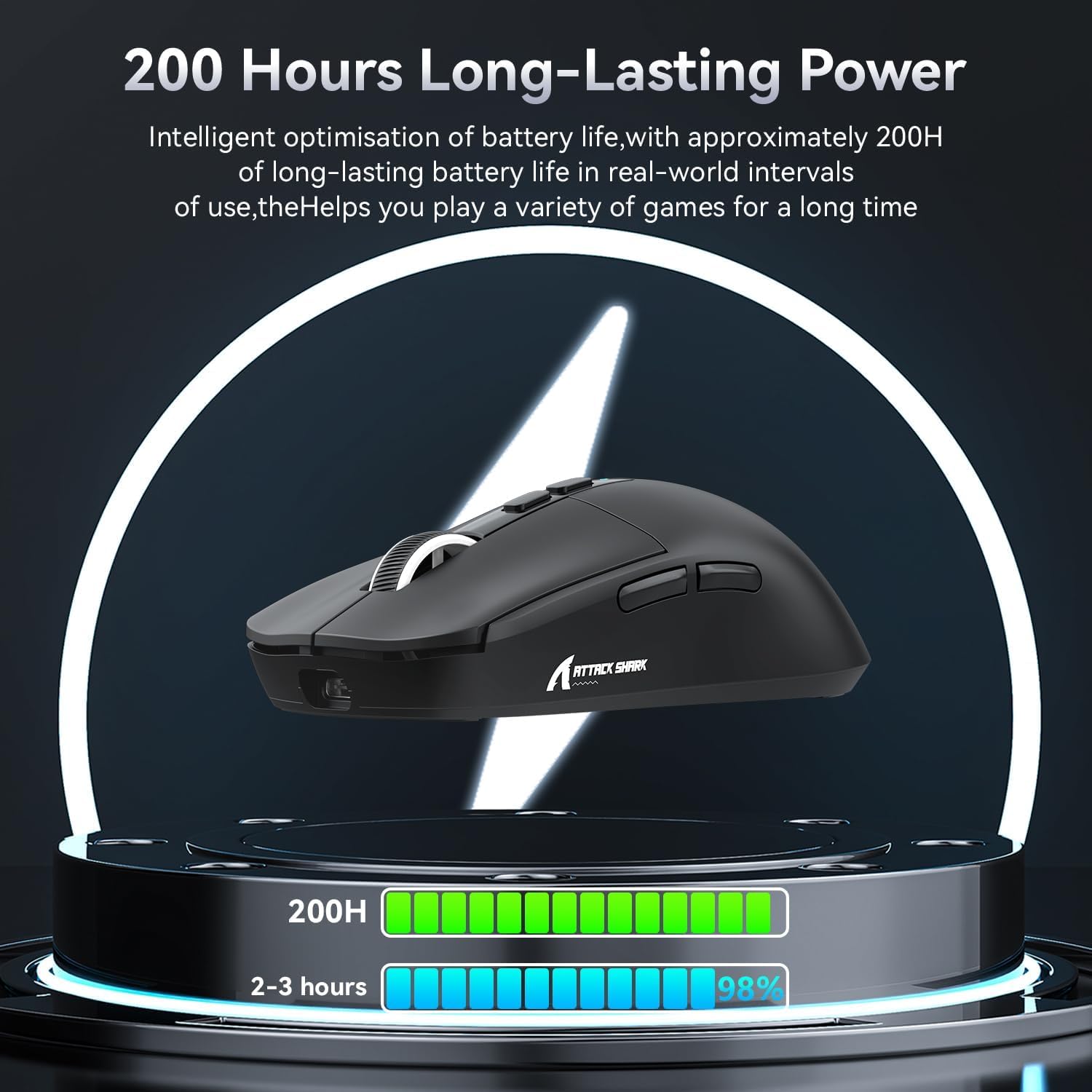 Attack Shark X6 Wireless Black