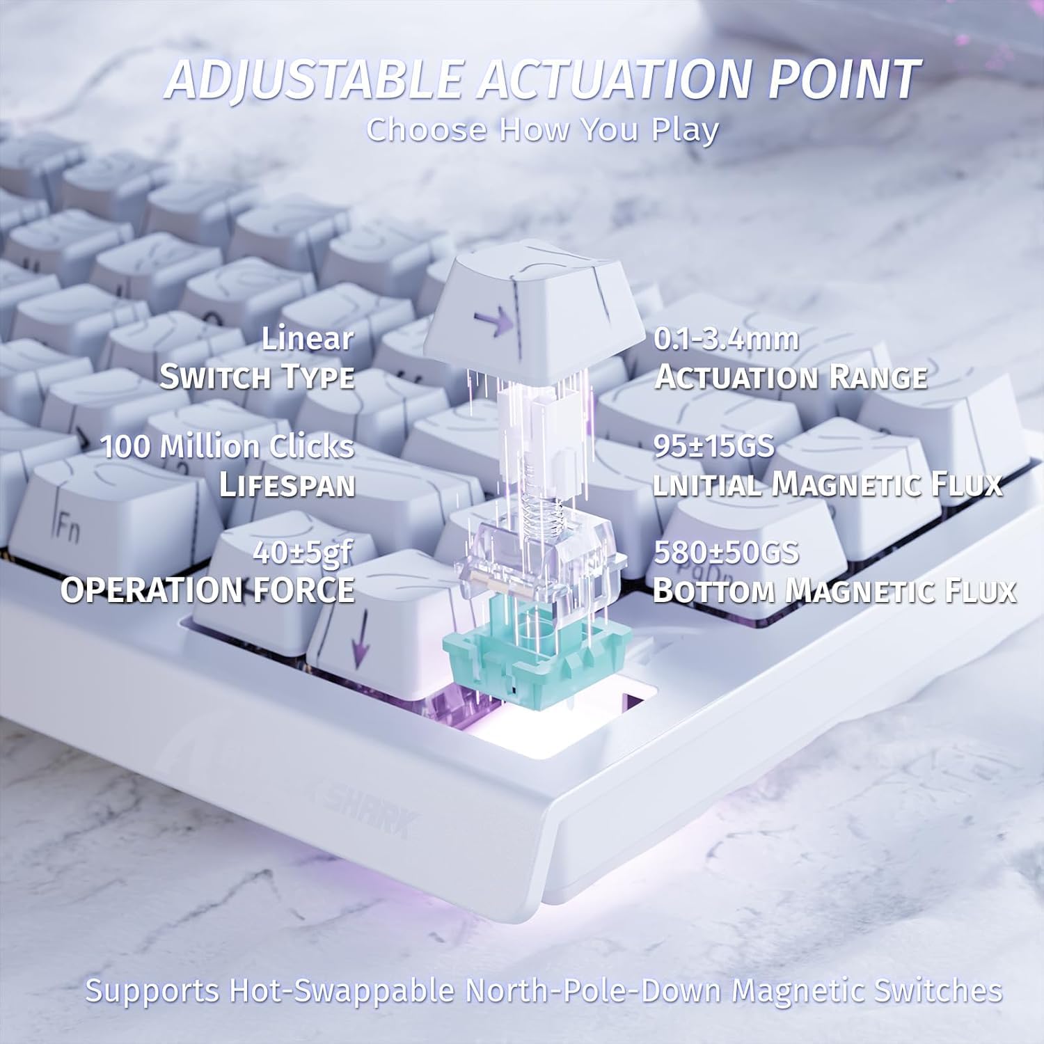 Attack Shark X68 HE - Magnetic Switch 8K