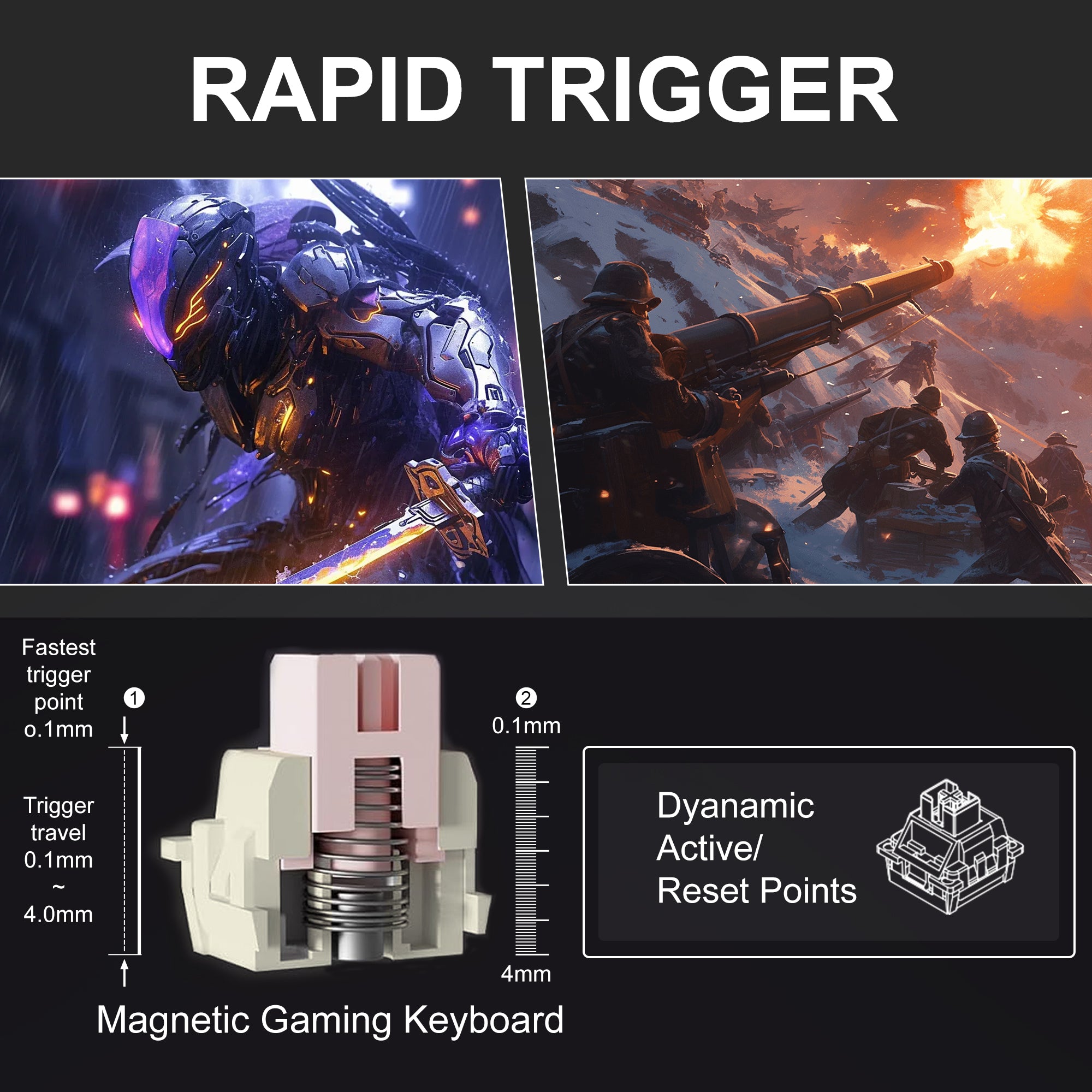 Magegee Captian87 - Magnetic Switch