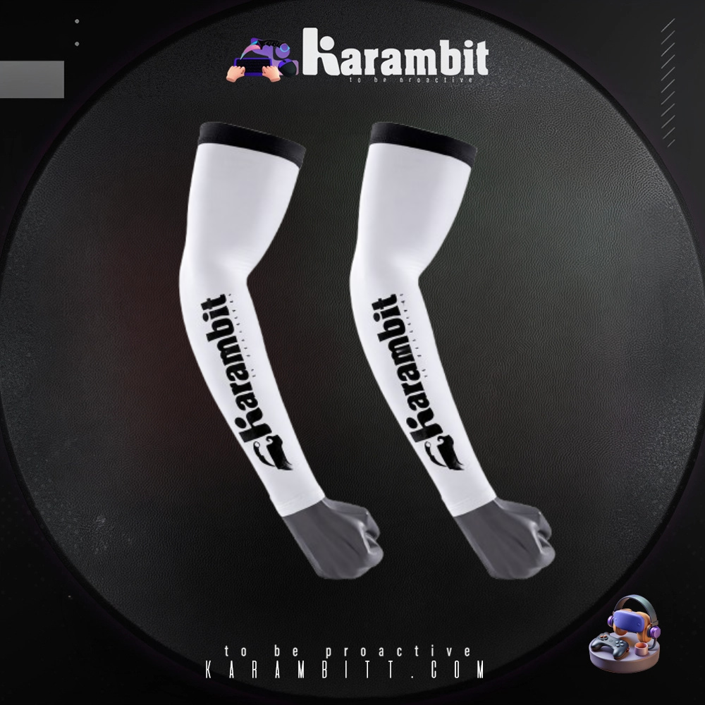 Karambit Pro Gaming Gloves White - كفوف كرامبيت احترافية