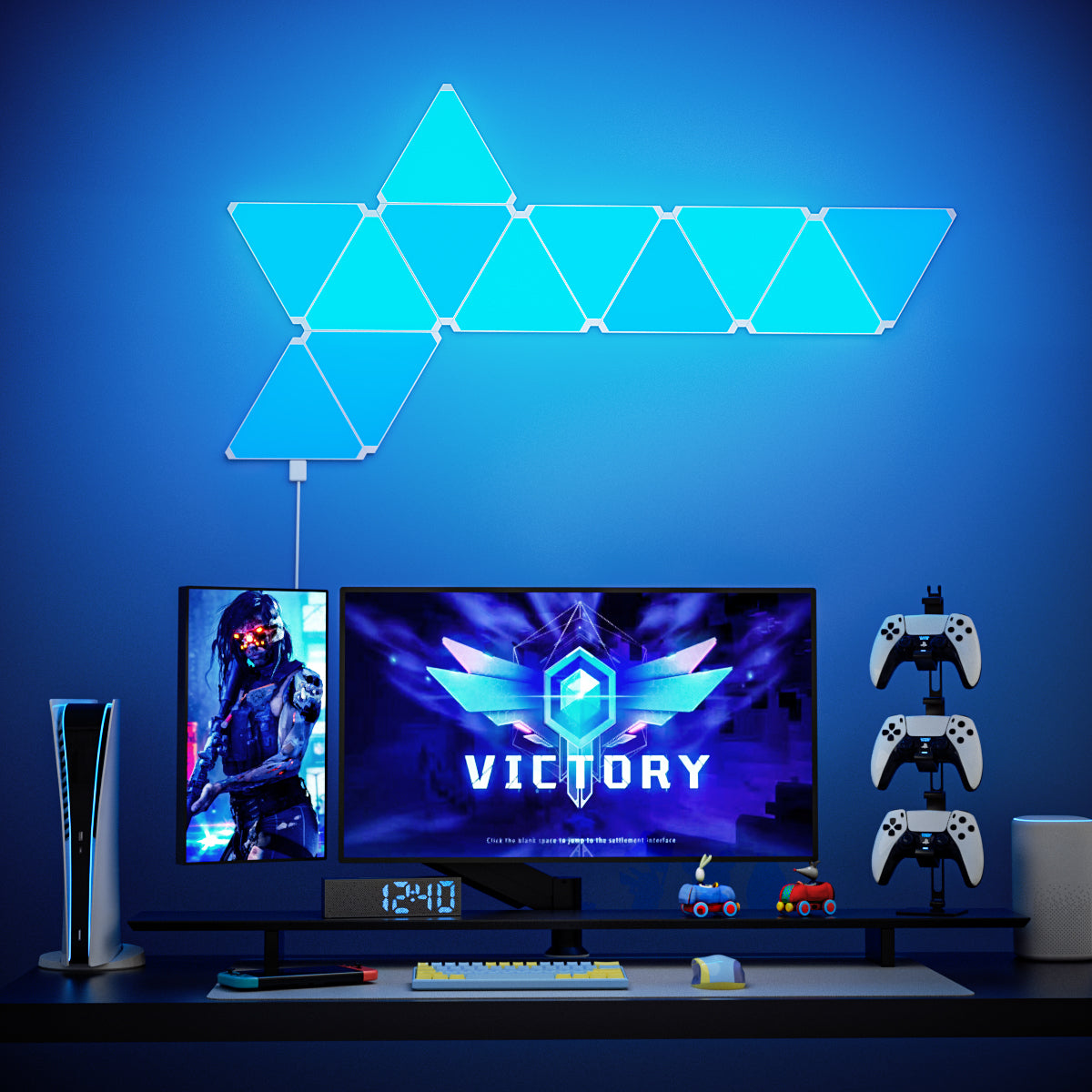 Hexagon RGB Wall Light 10 Pack - إضاءة جدارية سداسية RGB -  10 قطع