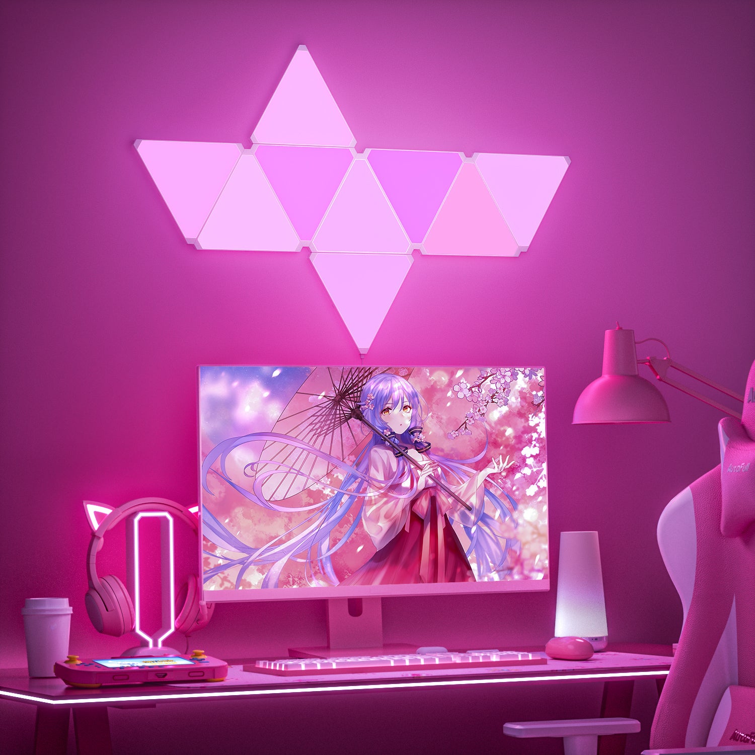 Hexagon RGB Wall Light 10 Pack - إضاءة جدارية سداسية RGB -  10 قطع