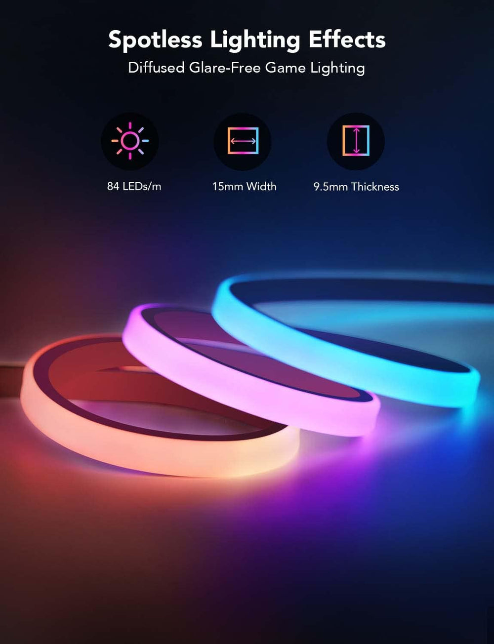 Desk RGB Strip Light 3M - شريط إضاءة RGB للطاولة 3 متر