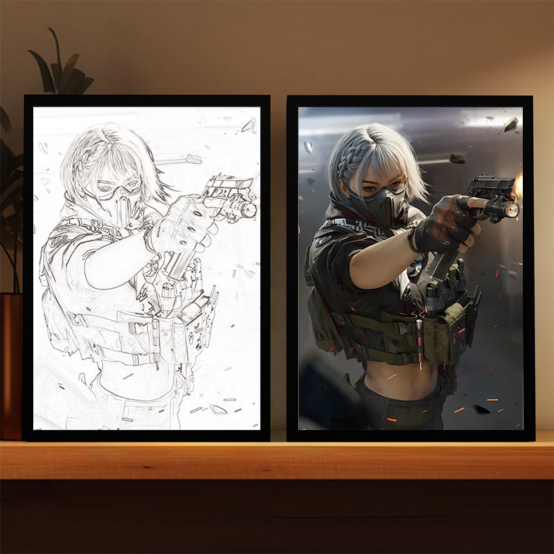Light Frame Poster - Delta Force