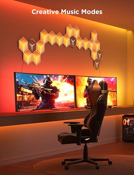 3D Cube RGB Wall Light 10 Pack - إضاءة جدارية 3D على شكل مكعب - 10 قطع