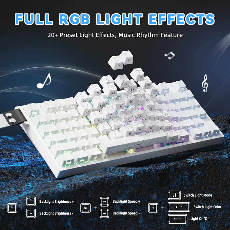 Attack Shark - R82 HE Topo White