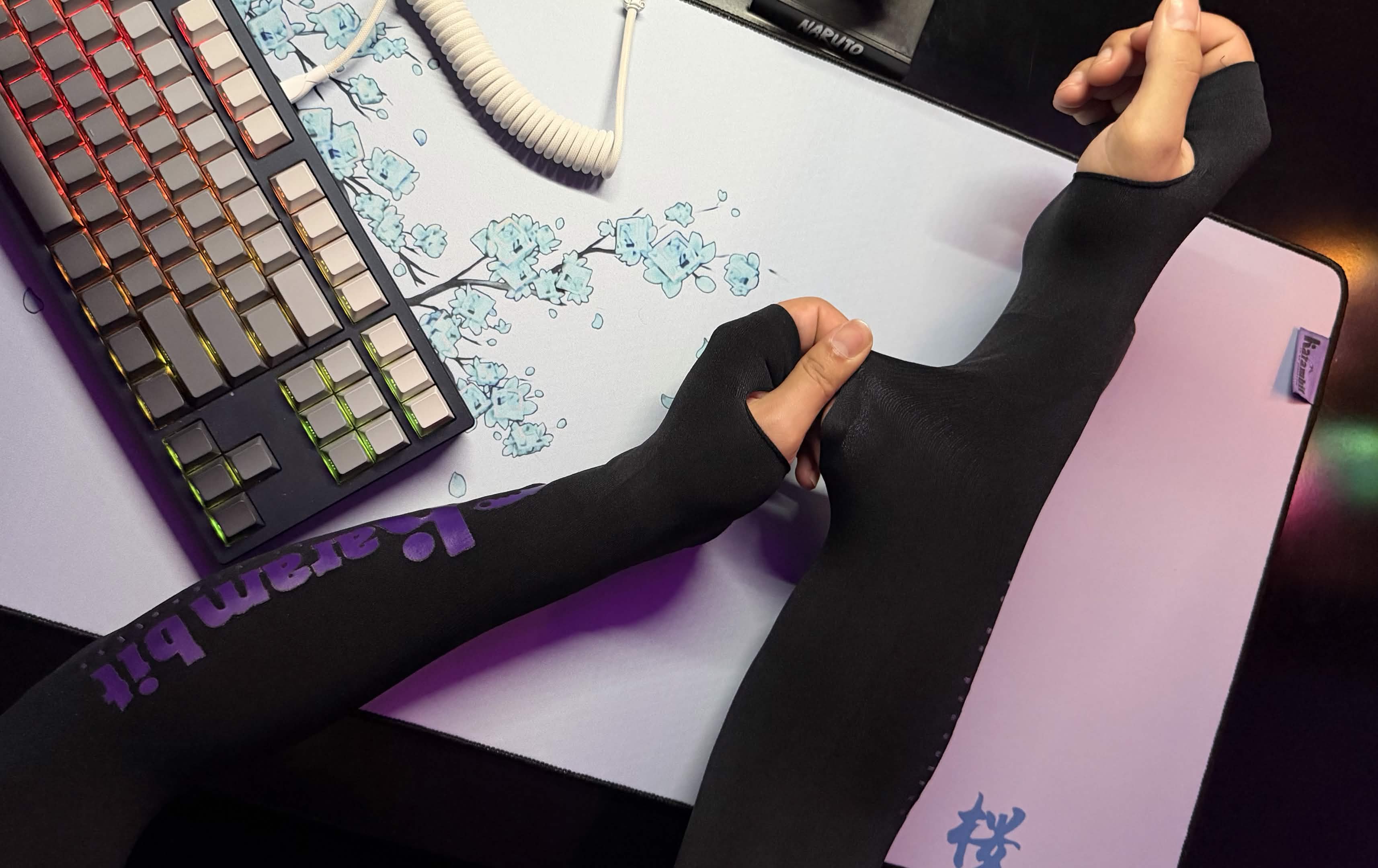 Karambit Pro Gaming Gloves Black - كفوف كرامبيت الاحترافية