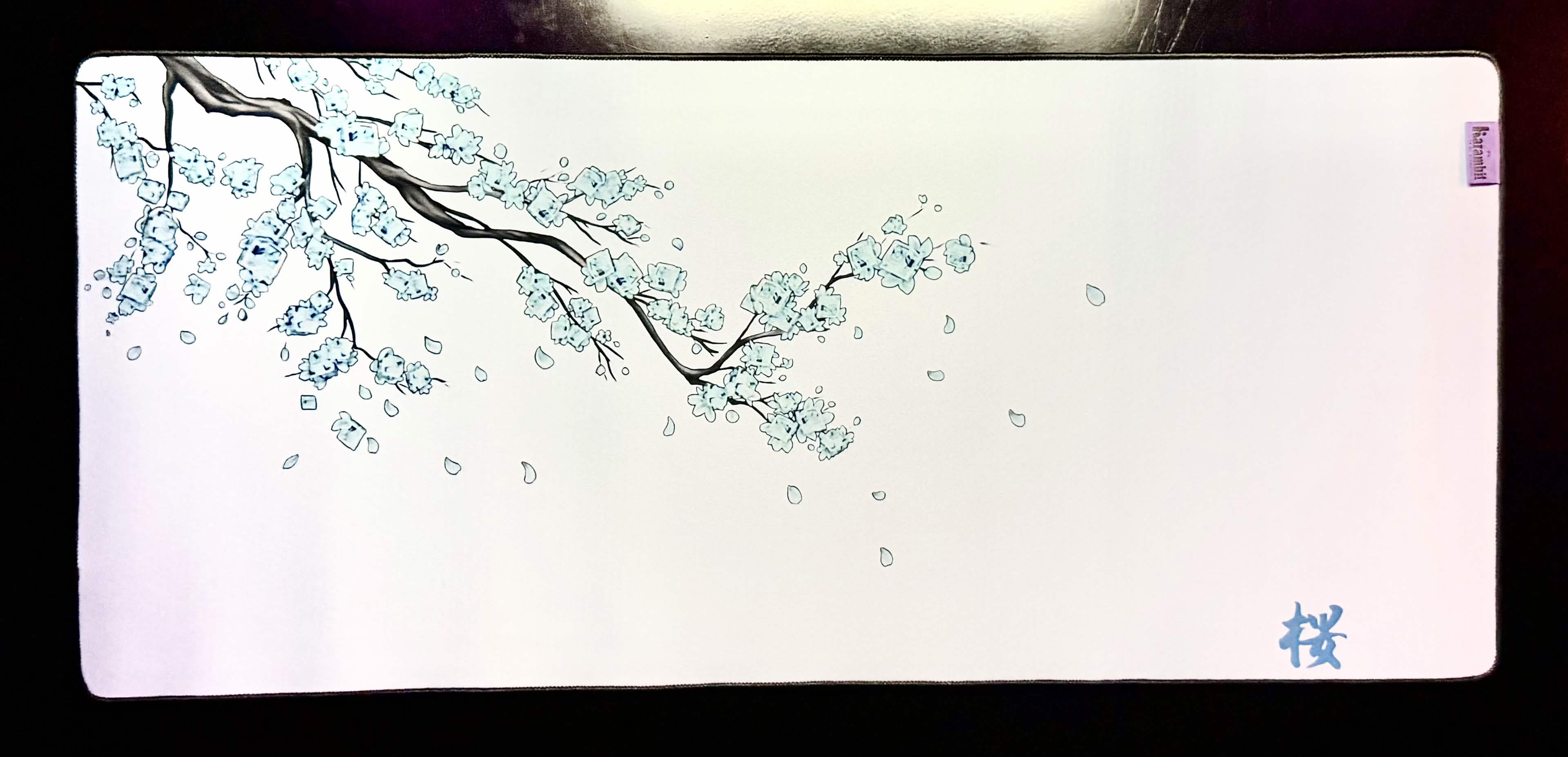 Mouse Pad I White sakura