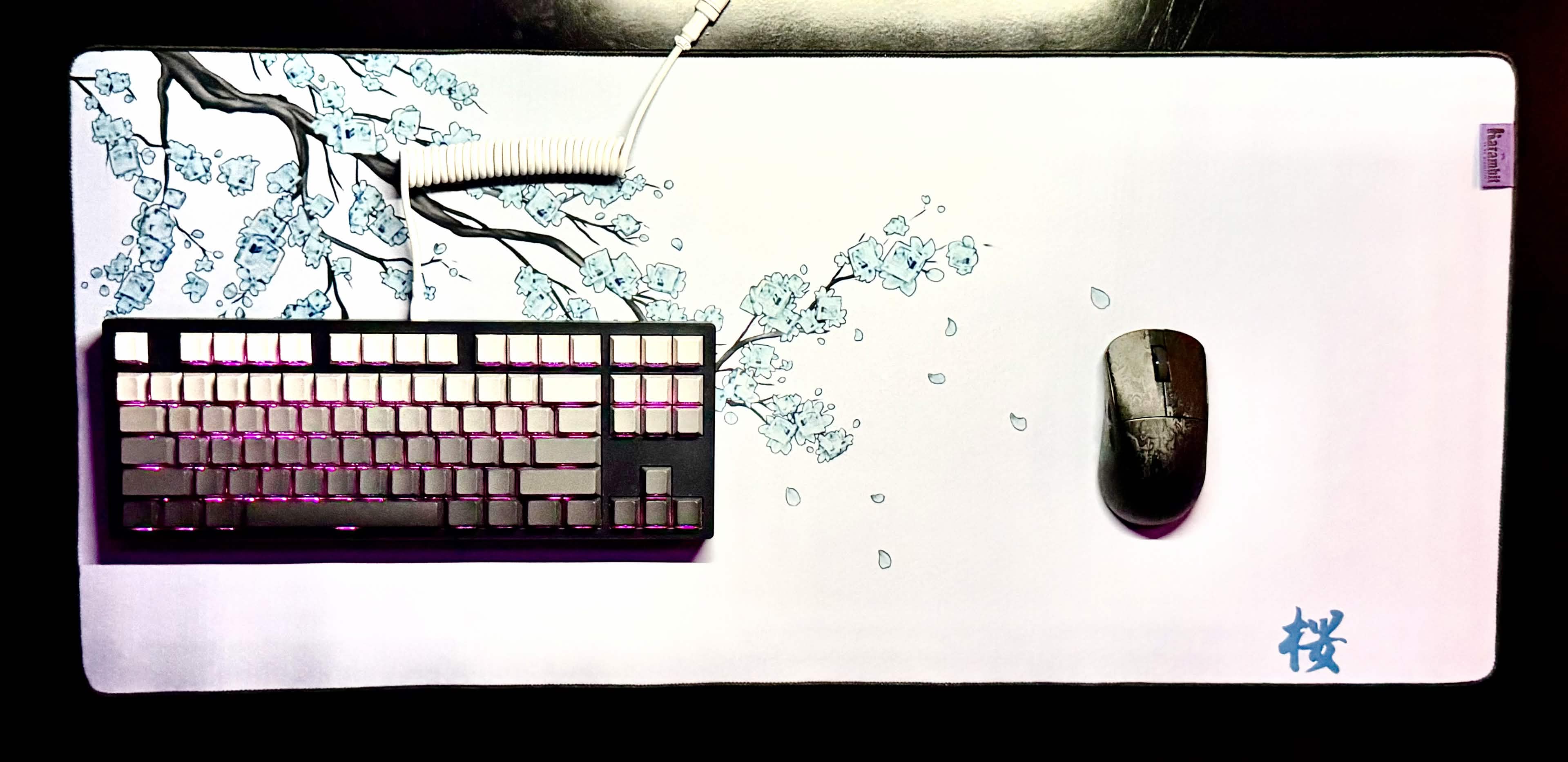 Mouse Pad I White sakura