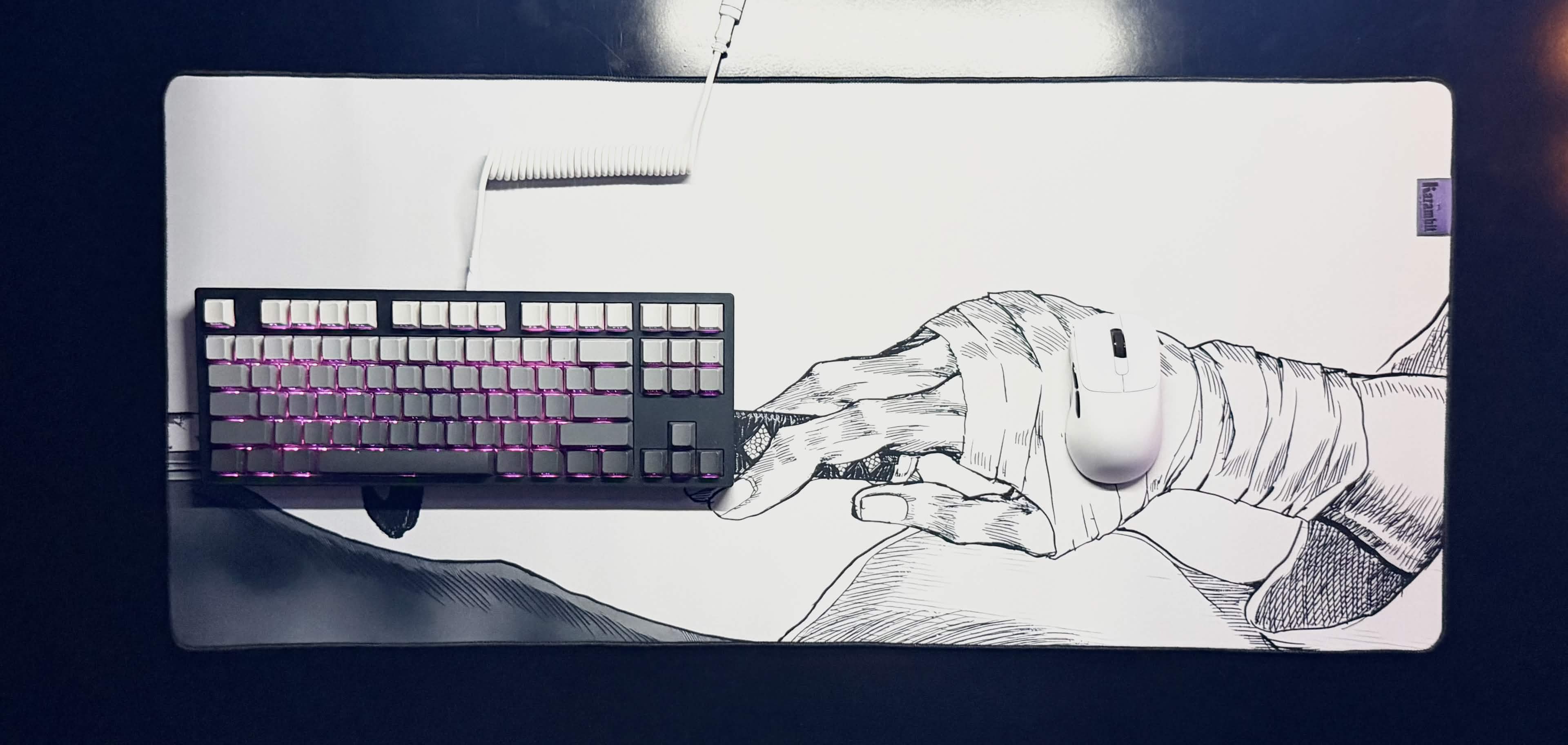 Mouse Pad I Enm White