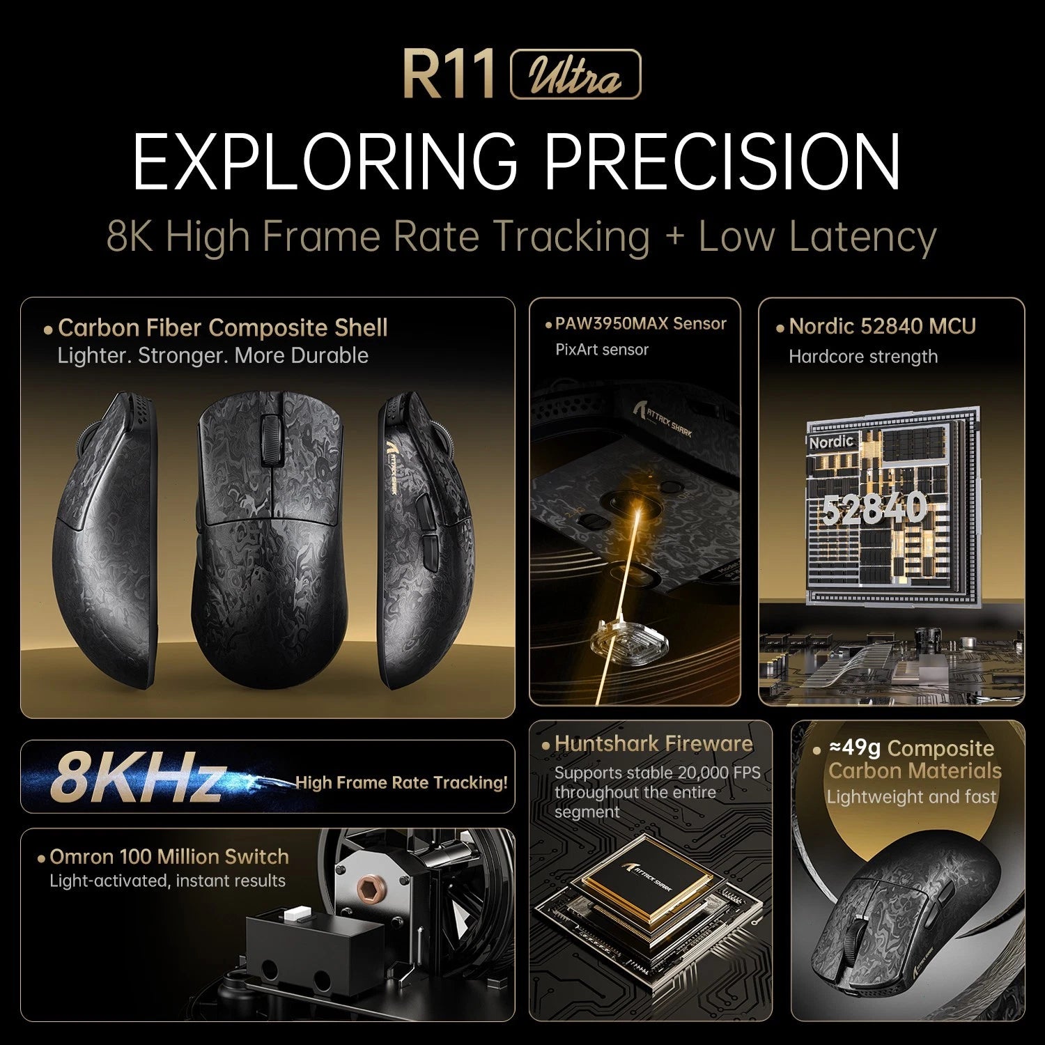 Attack Shark - R11 Ultra Wireless 8K